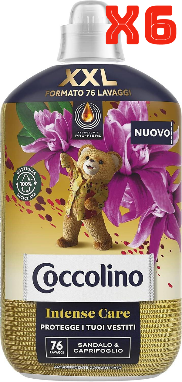 COCCOLINO AMMORBIDENTE XXL 6 CONFEZIONI DA 76 LAV.