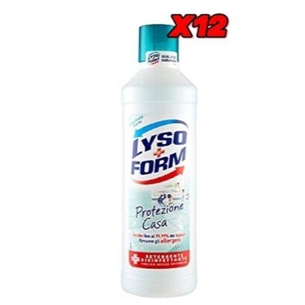 LYSOFORM PAVIMENTI 12 BOTTIGLIE DA  900ML CLASSICO