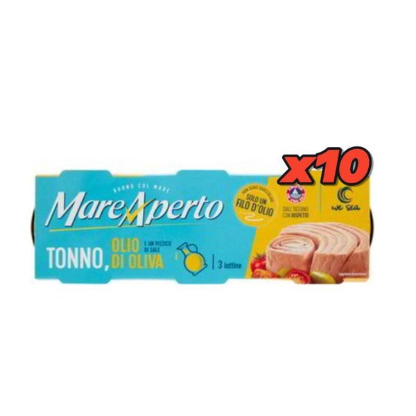 TONNO MARE APERTO IN OLIO DI OLIVA 10 CONFEZIONI DA 3X70GR