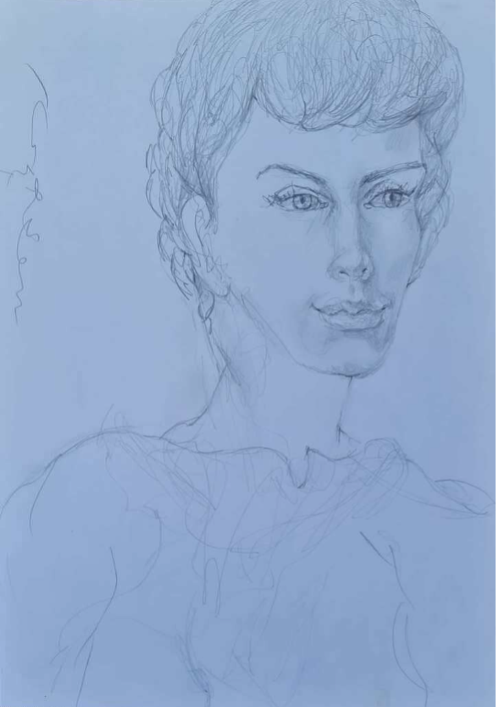 Jeune femme en tunique