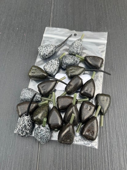 Jenzi Lot de 2 plombs marins 100, 120 ou 140 g + autocollant Petri Heil Jenzi Lot de 2 plombs marins 100, 120 ou 140 g + autocollant Petri Heil