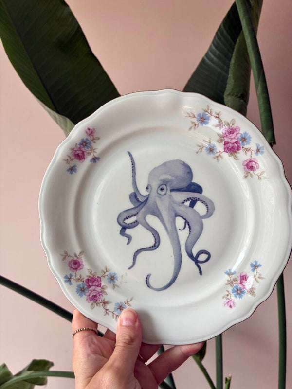 Wandbordje octopus 🐙