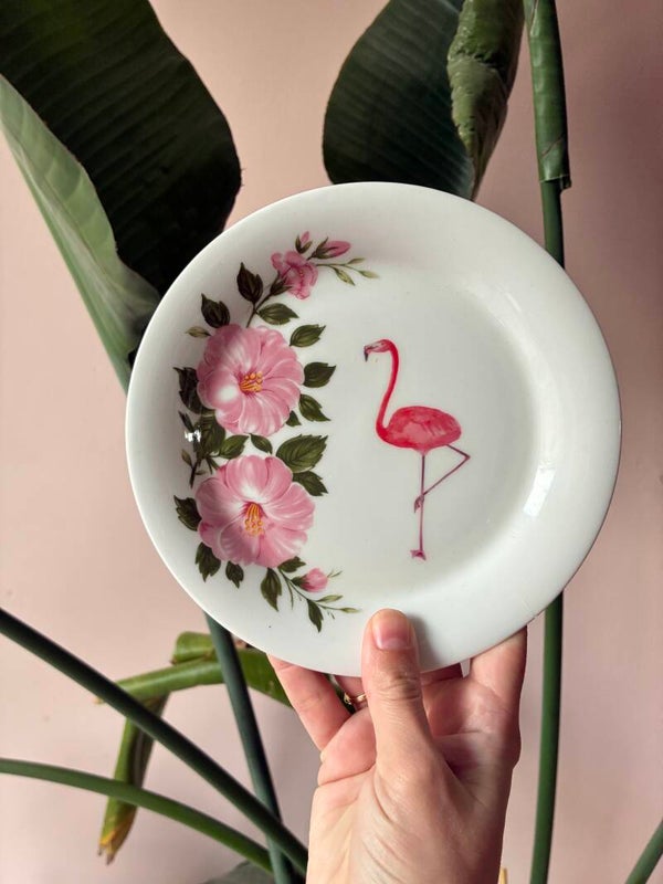 Wandbordje Flamingo 🦩