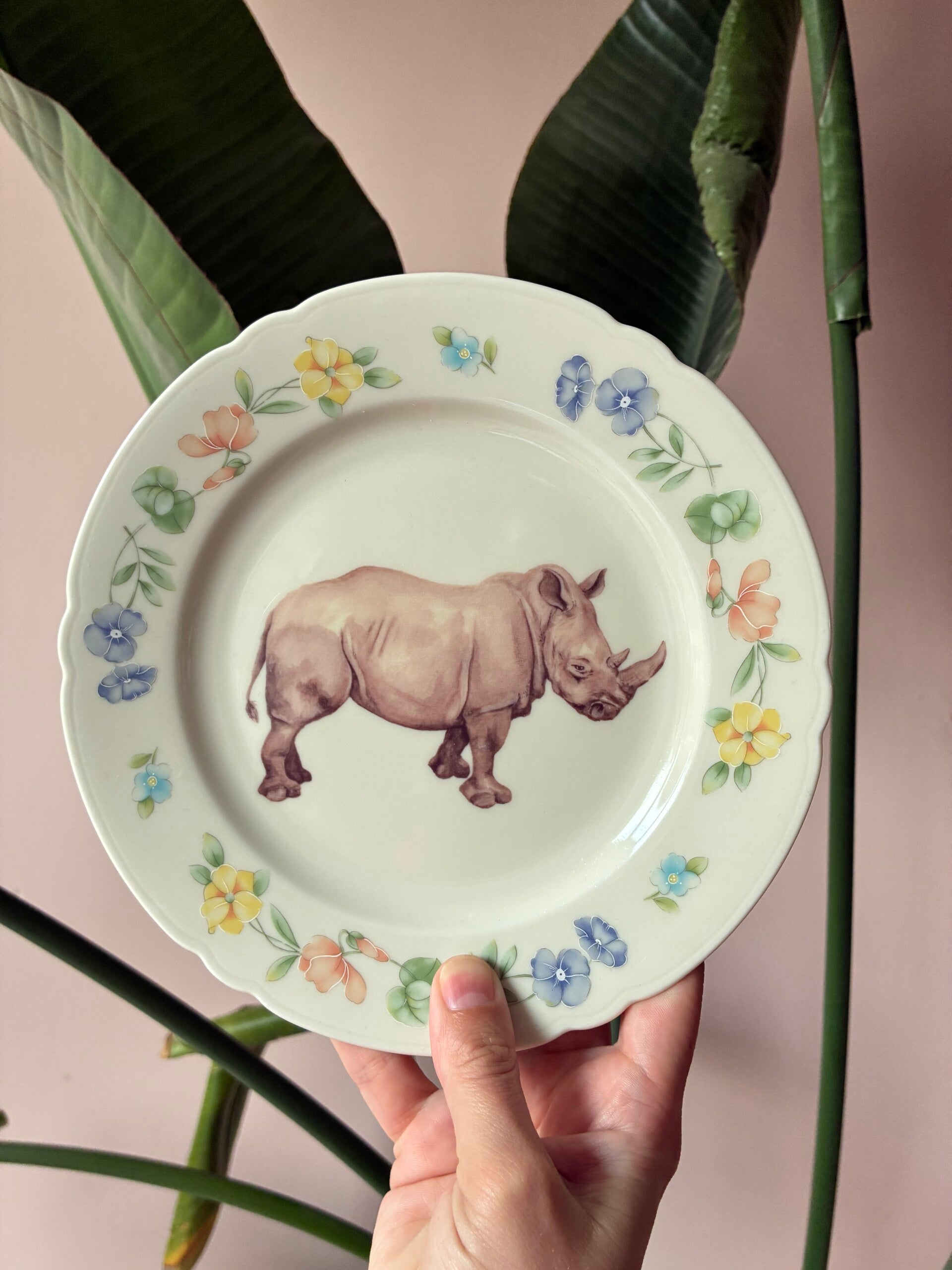 Wandbordje Neushoorn 🦏
