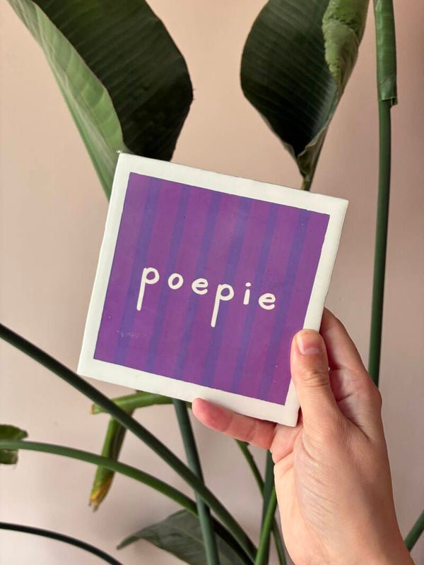 Tegeltje Poepie 💜