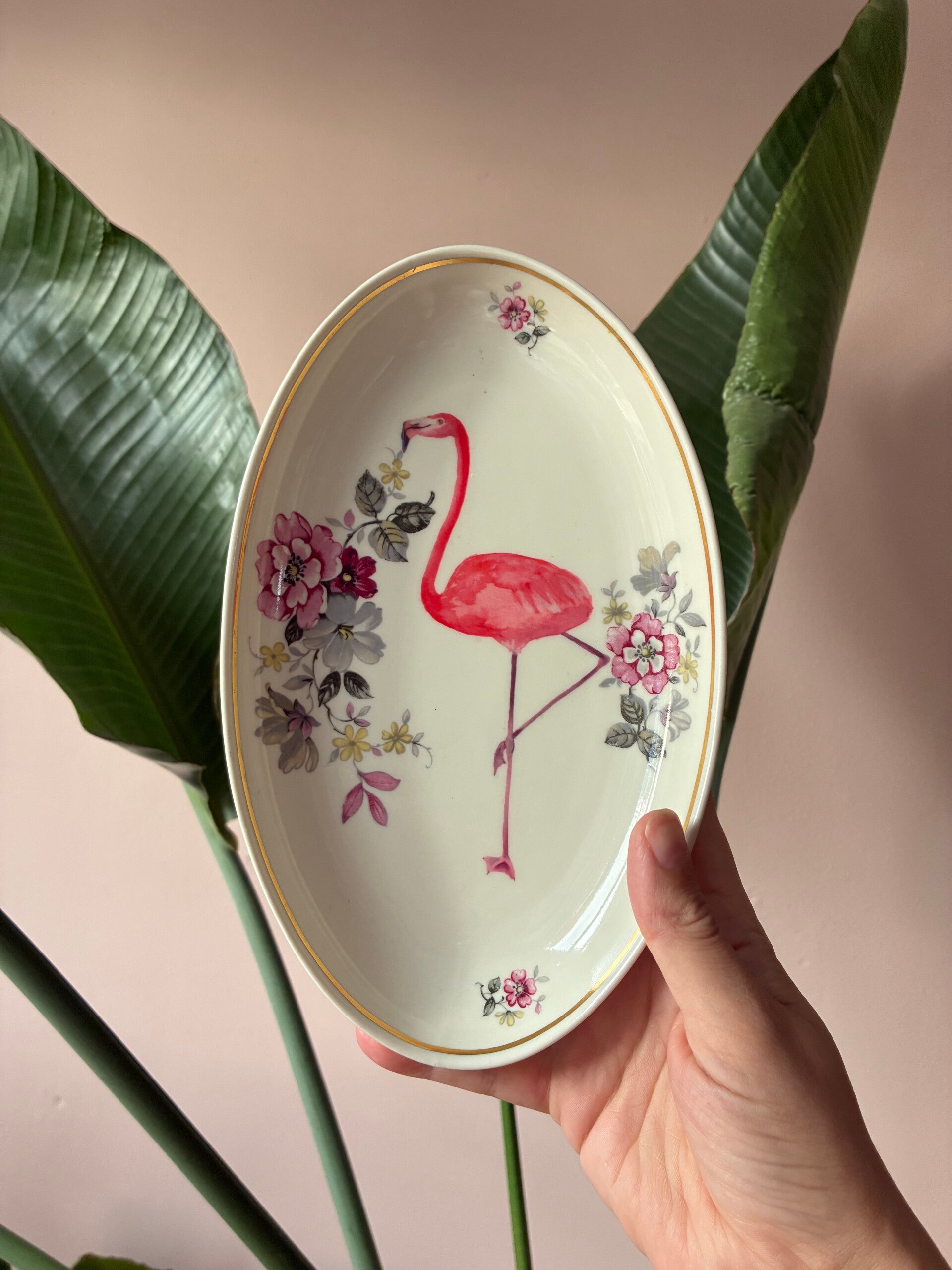 Wandbordje Flamingo 🦩
