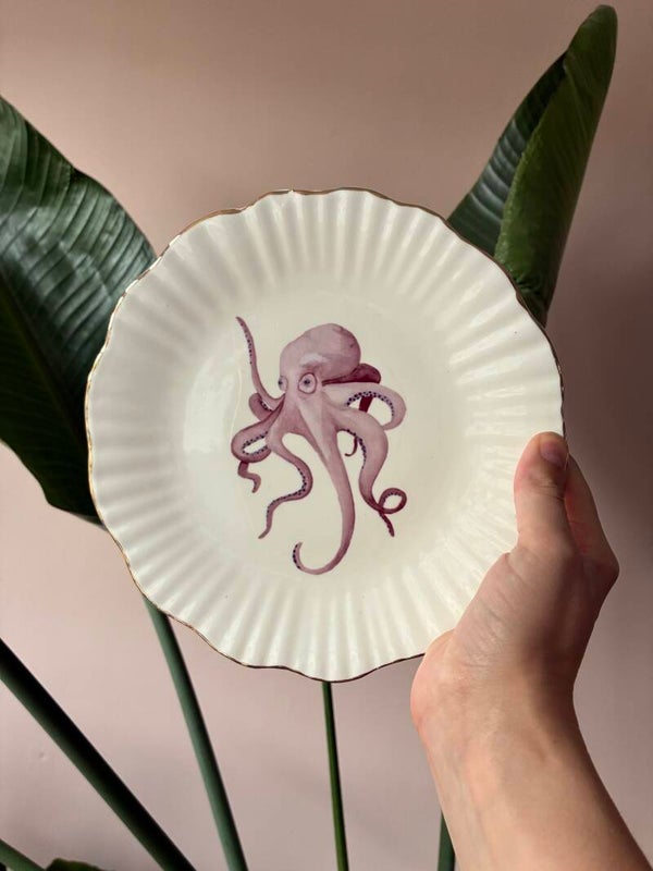 Wandbordje Octopus 🐙