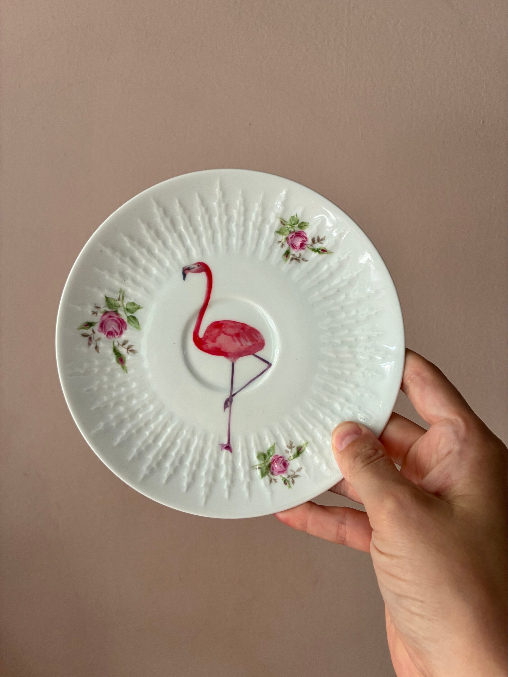 Wandbordje Flamingo 🦩