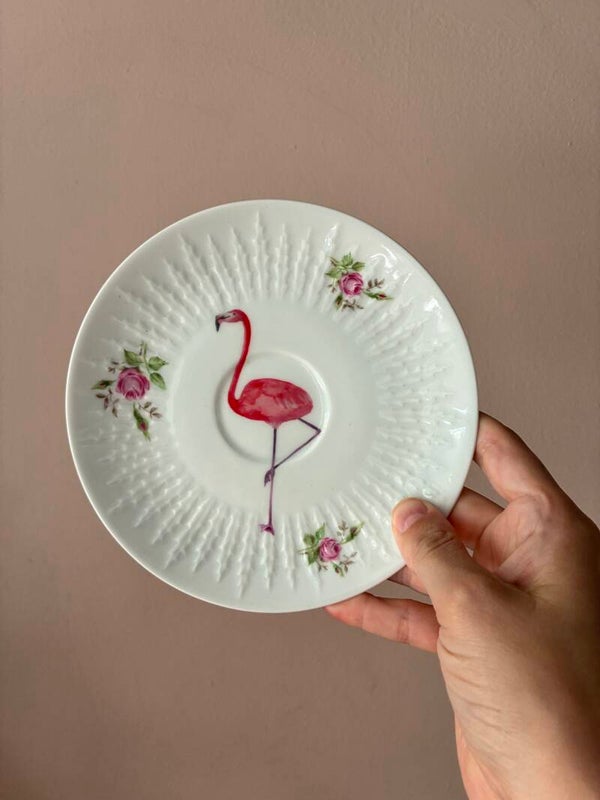 Wandbordje Flamingo 🦩