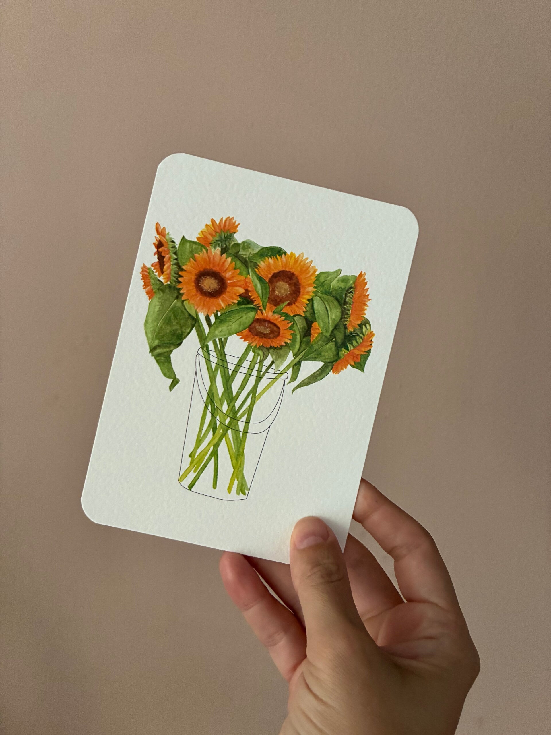 Ansichtkaart - Zonnebloemen 🌻