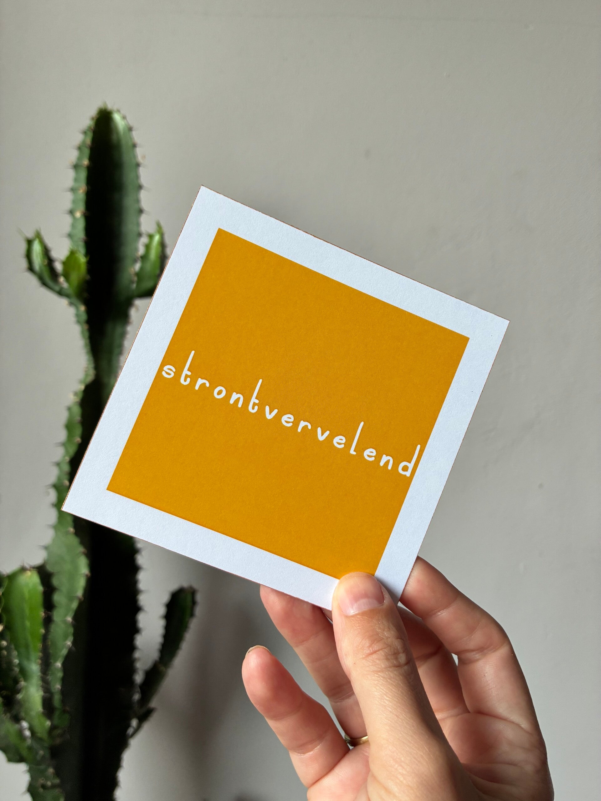 Ansichtkaart - Strontvervelend 💛