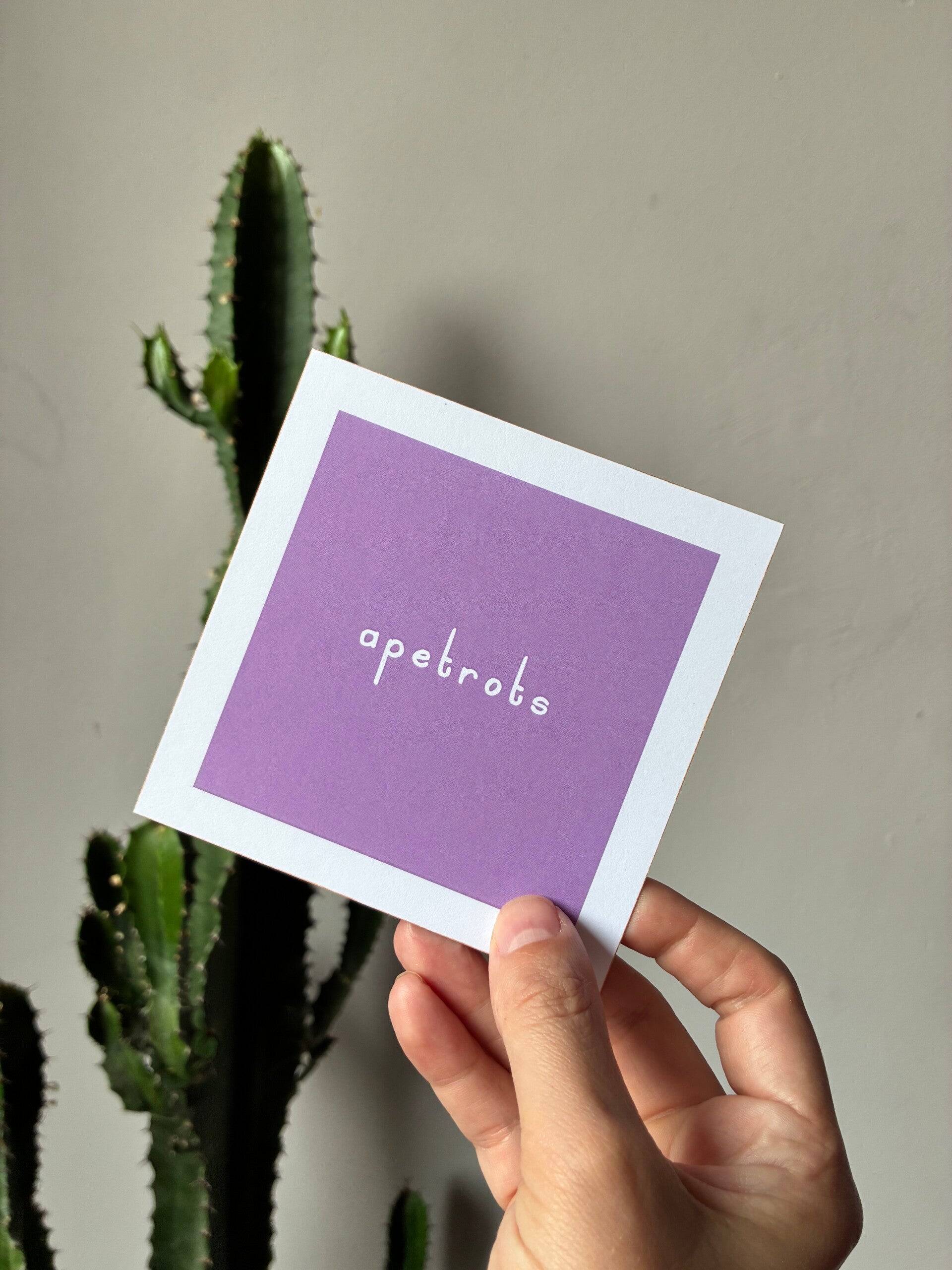 Ansichtkaart - Apetrots 💜