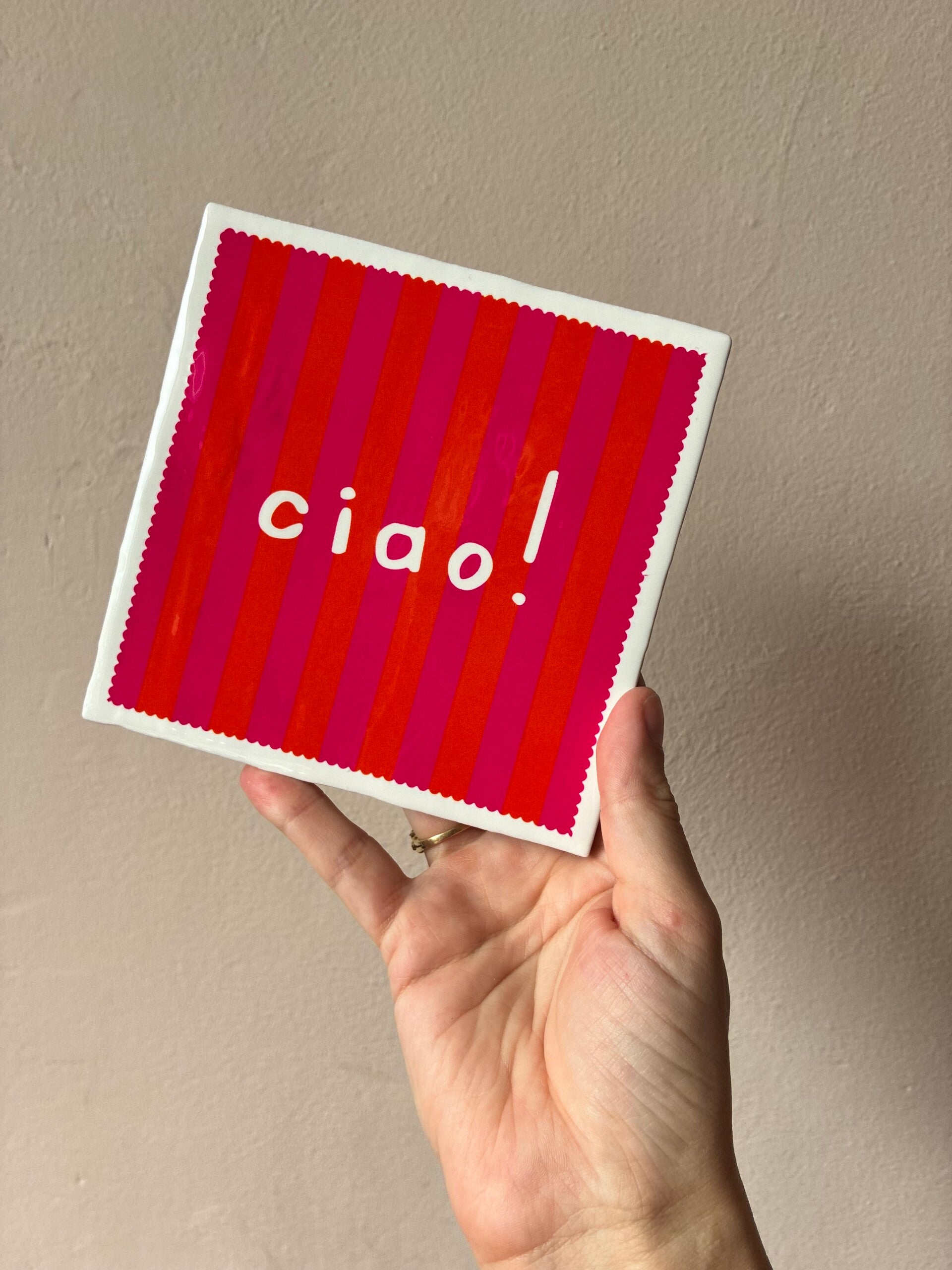 Tegeltje - ciao! 🩷
