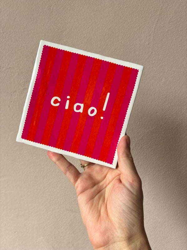 Tegeltje - ciao! 🩷