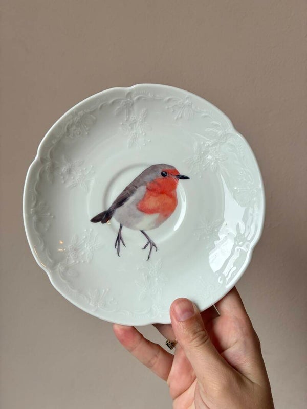 Wandbordje Roodborstje 🧡