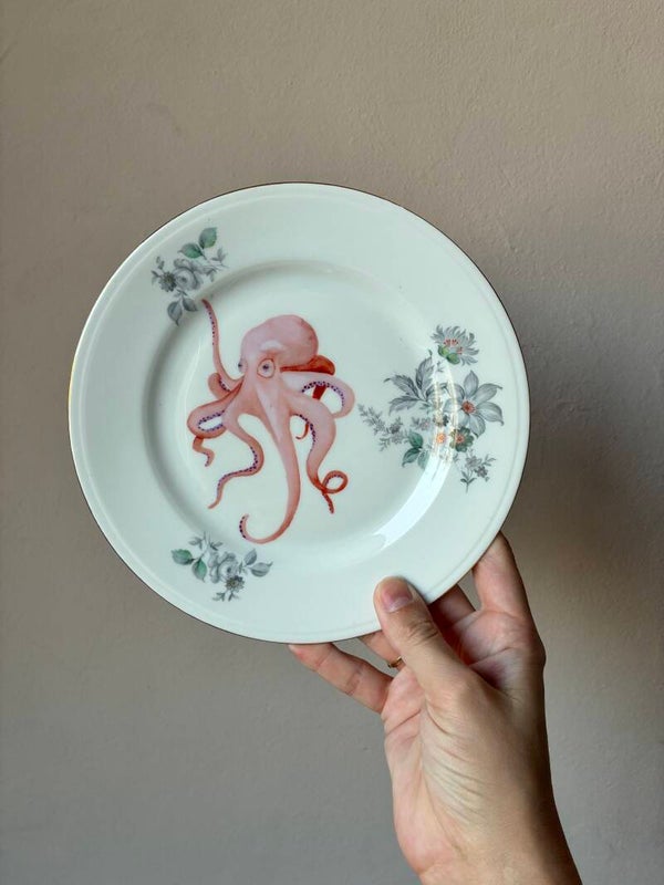 Wandbordje octopus
