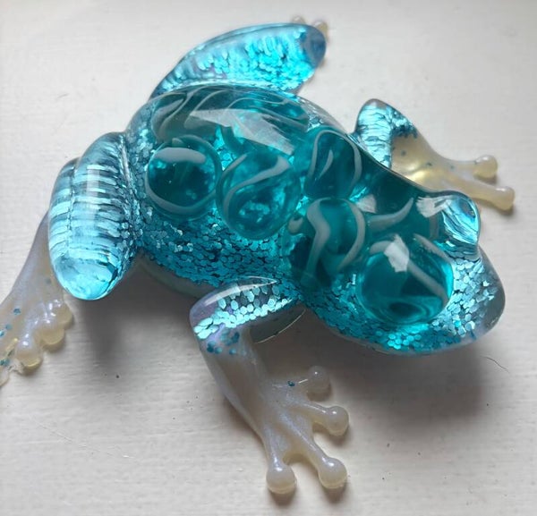 Beautiful resin frog