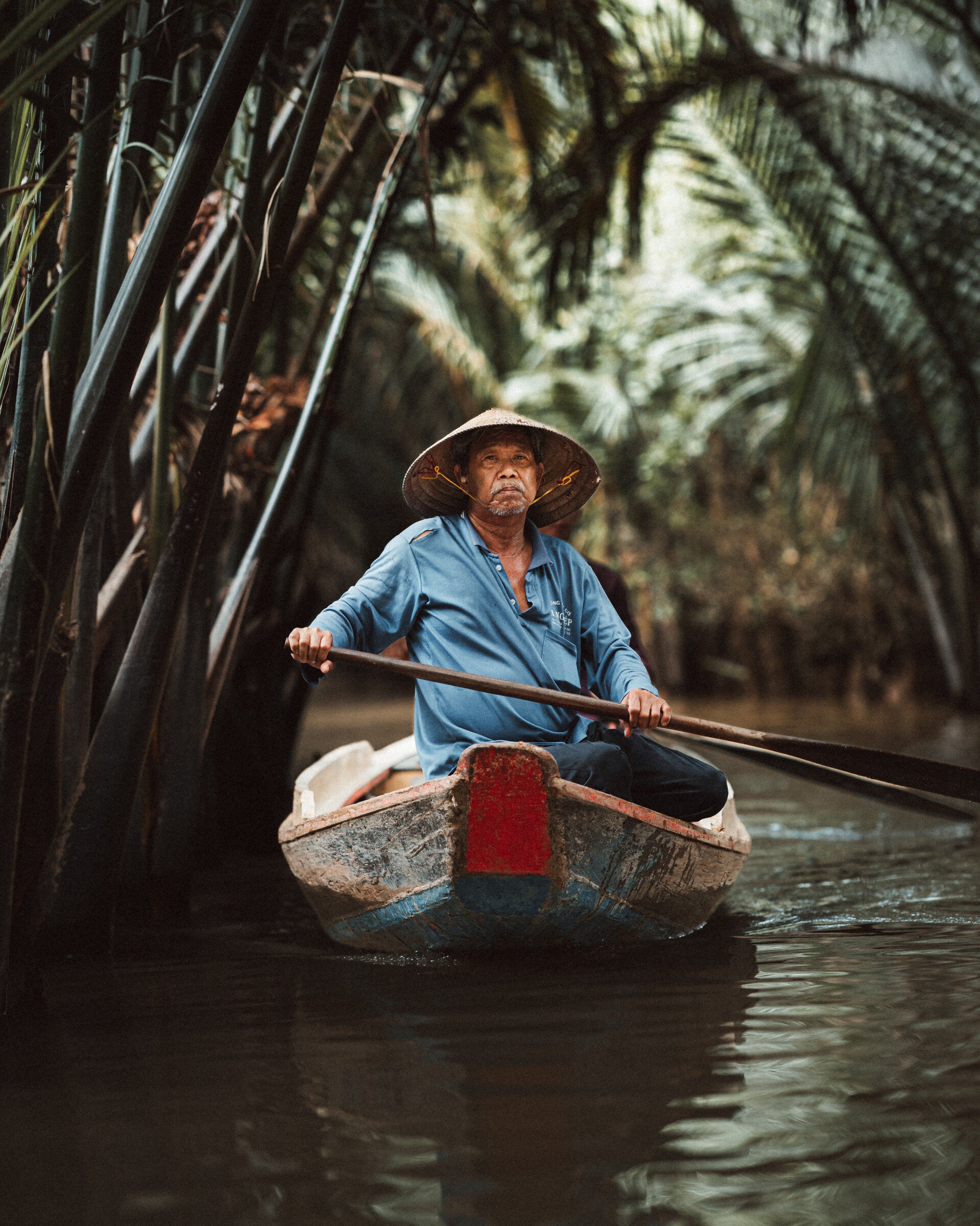 L'homme au chapeau  du Mékong - Cadre Photo Gallery Bond