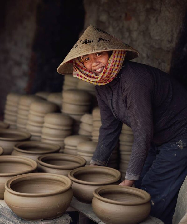 Vietnamienne au village de poterie Hoï An  - Cadre Photo Gallery Bond