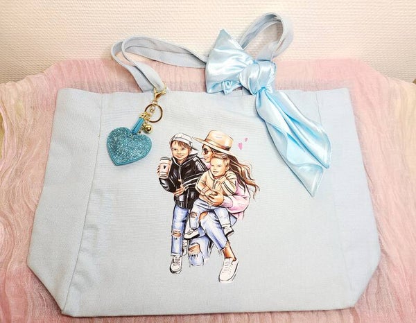 Sac maman et 2 garçons