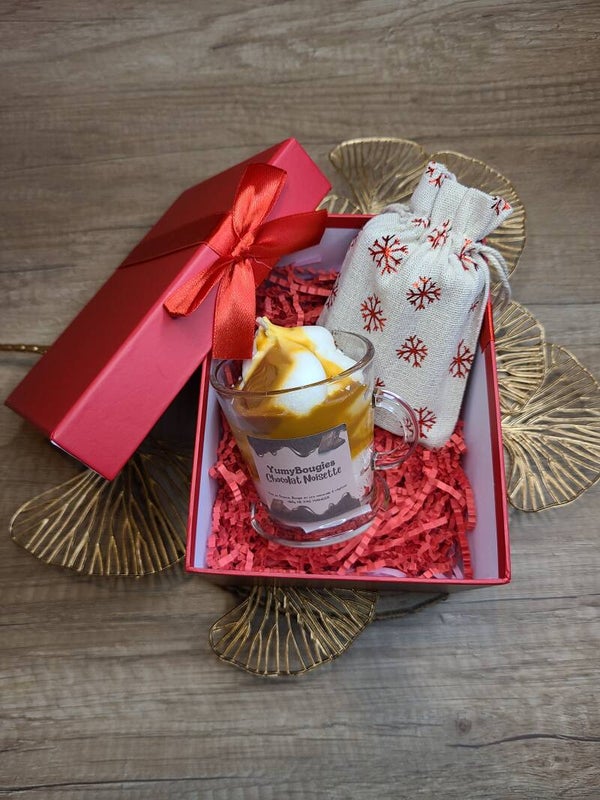 Coffret Tasse Choco Noisette caramel