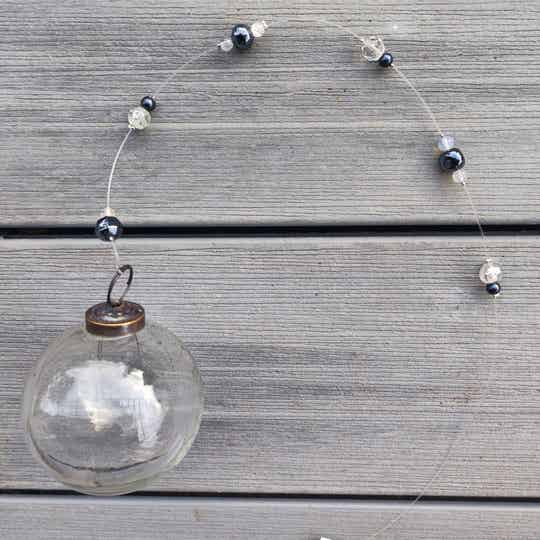 Girlande Kugel transparent