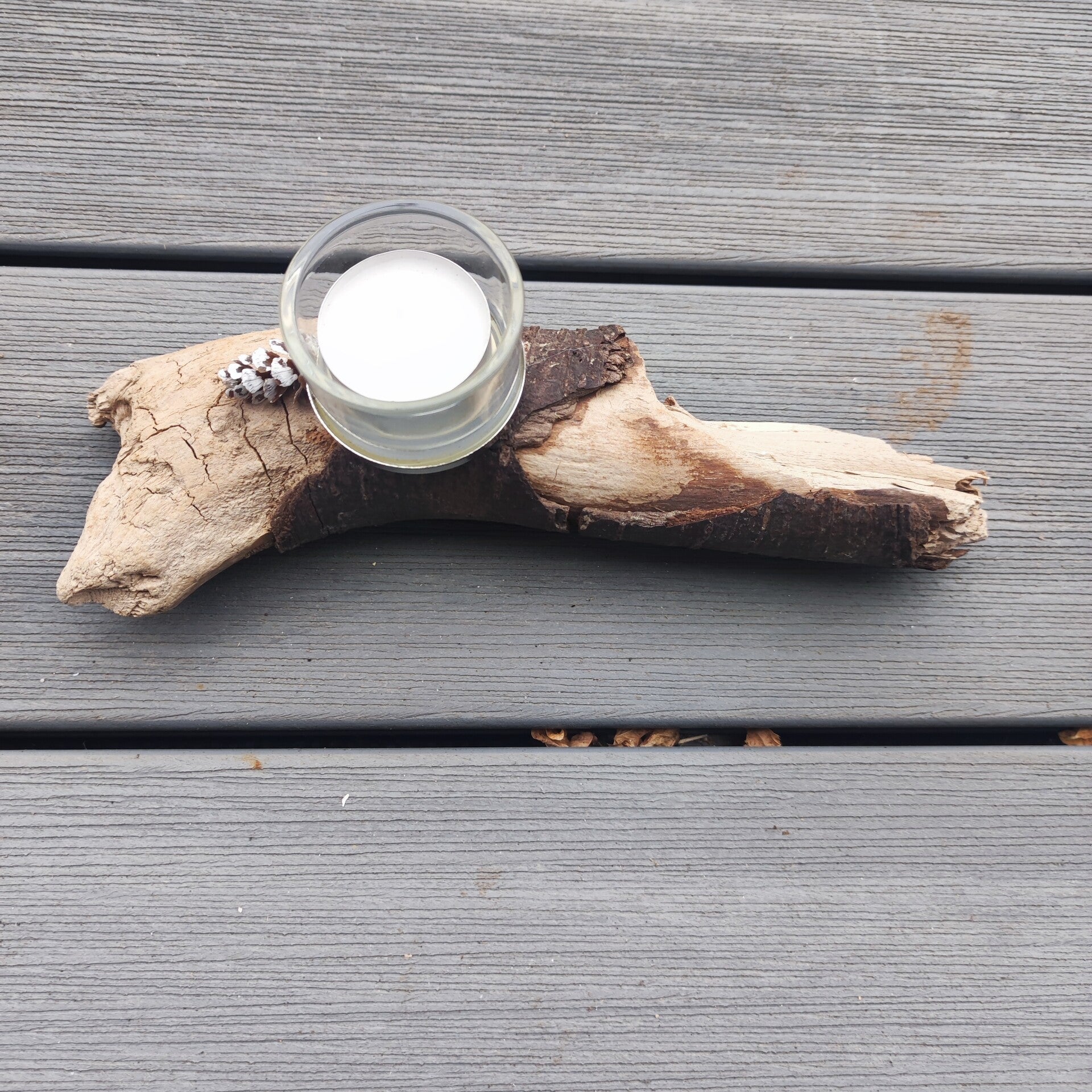 Schwemmholzlicht  1 er silber mit Zäpfli #11