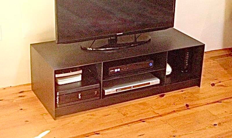 Custom made 'Plate' style A/V cabinet