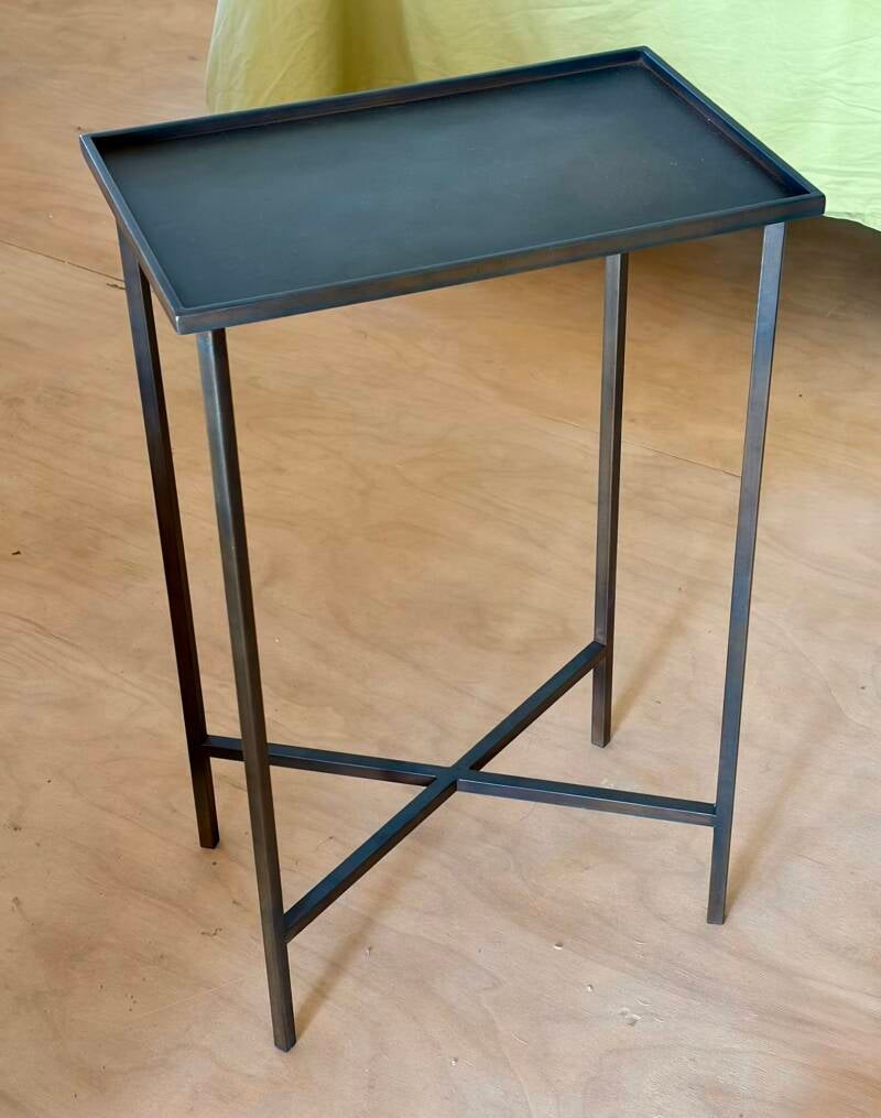 Steel drink stand with Antique Patina 