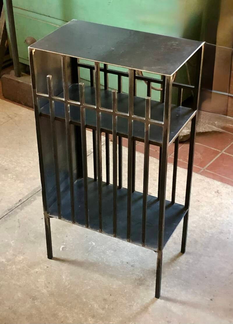Santa Fe artist's bedside stand