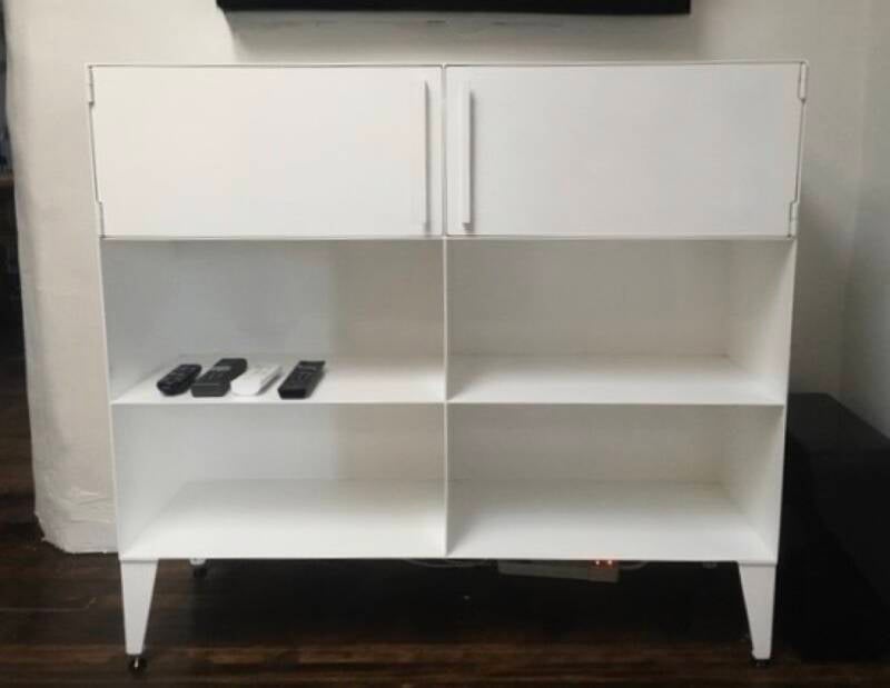 Custom built freestanding steel cabinet Santa Fe