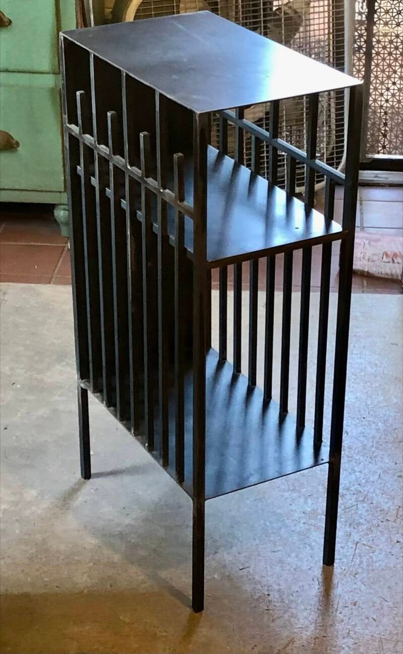 Barred style nightstand