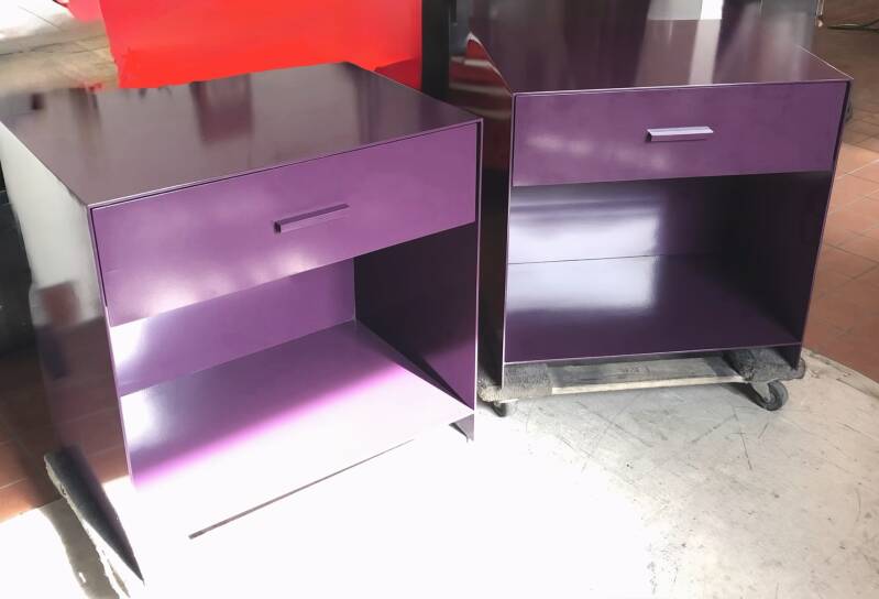 Plate nightstand with drawers for SF Client