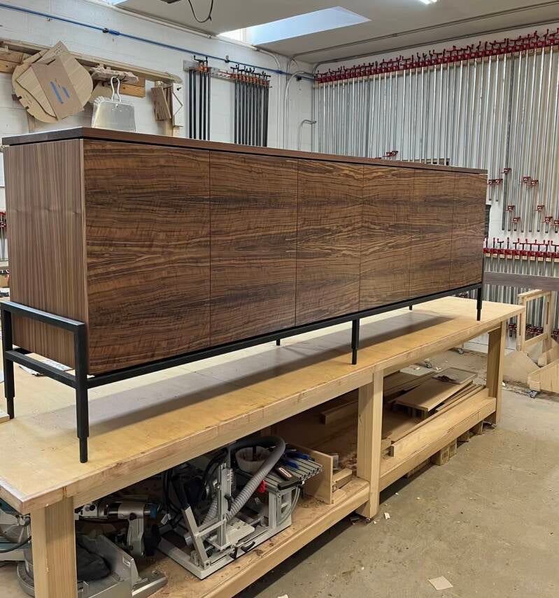 Hand made steel stand for credenza Santa fe