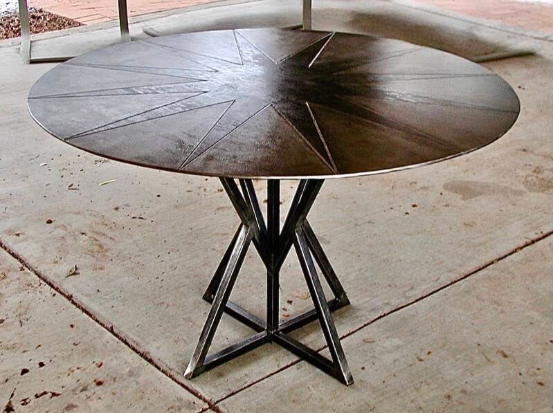 Custom Round dining table Santa Fe