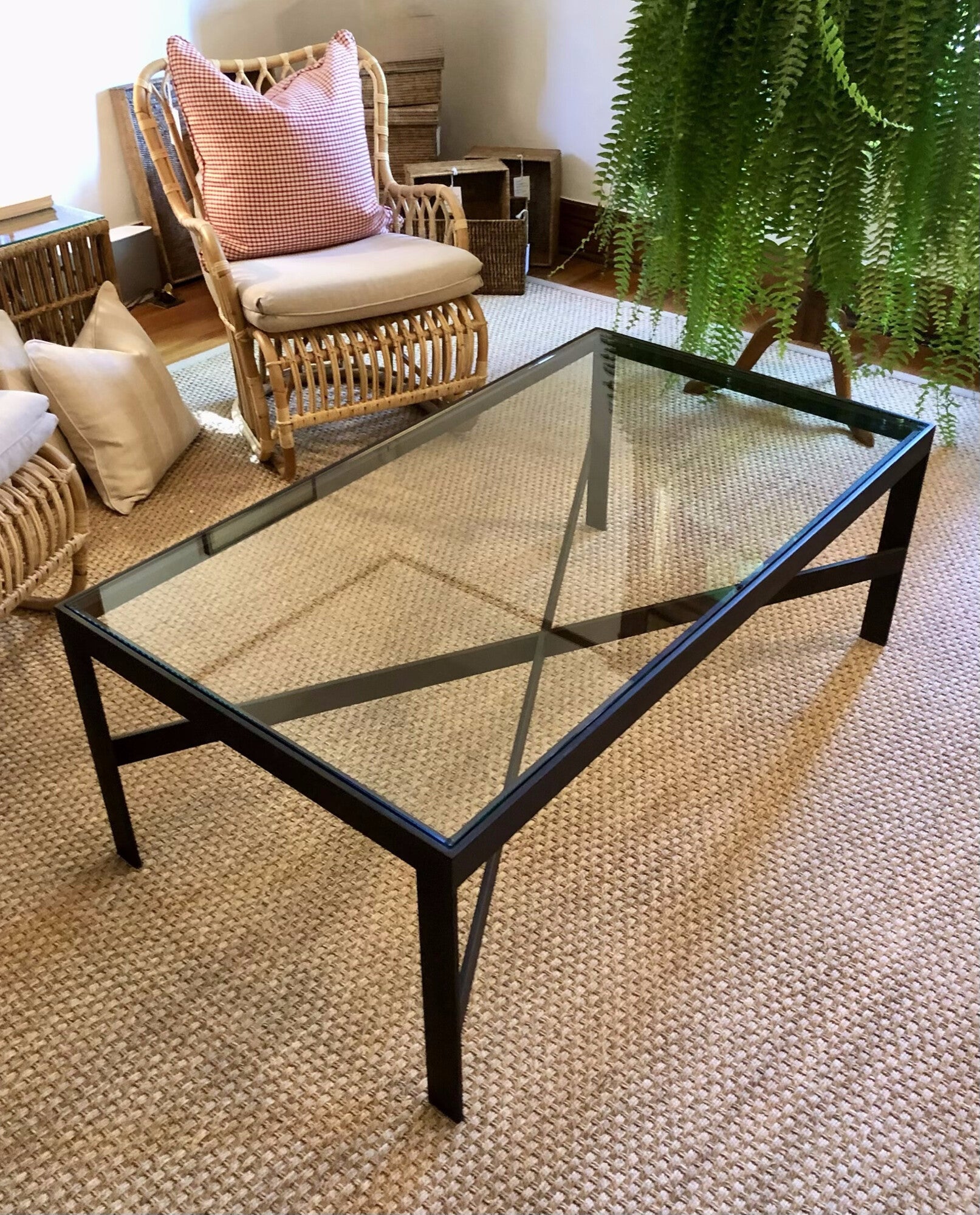 Iron table base, Santa Fe