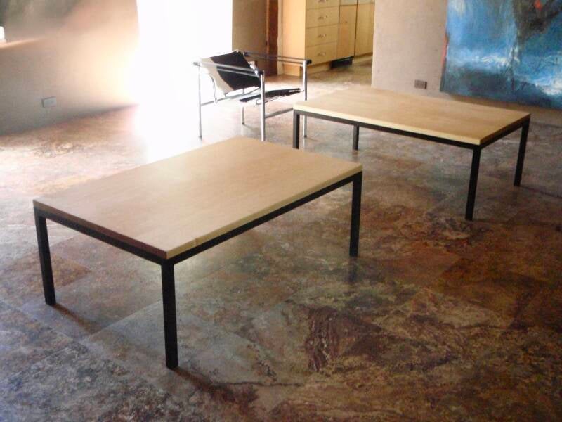 Still lobby tables with Maple tops.  Locally made in Santa Fe, NM