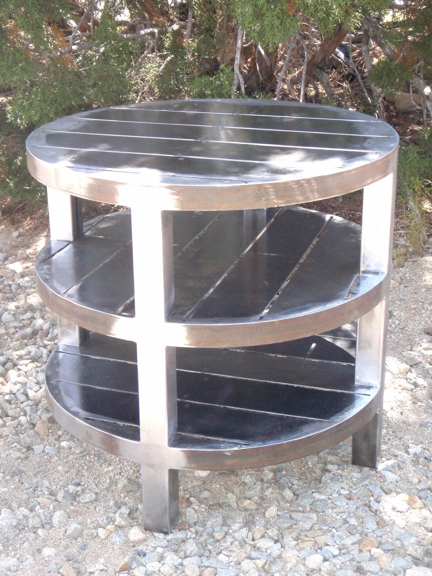 3-tier Steel Patio table under fabrication 