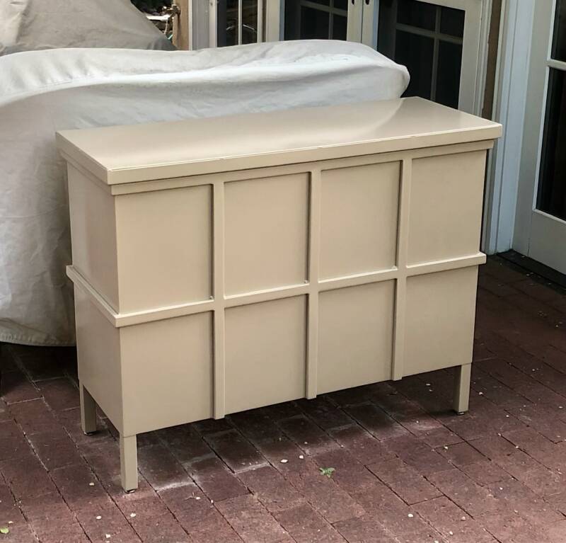 Custom color Metal Chest Hand built for  outdoor storage 