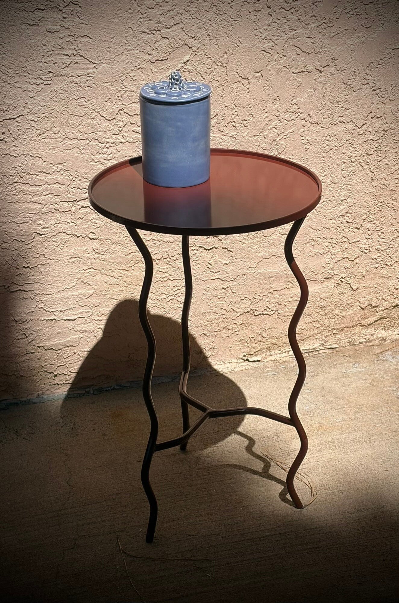Custom powder coated Patio table for Santa Fe balcony 