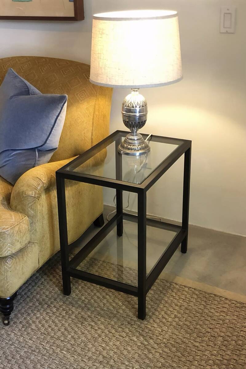 Custom metal side tables and furniture fabricated in Santa Fe, NM