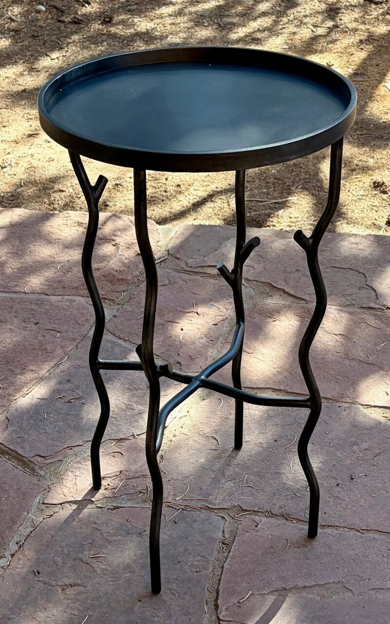Custom iron 'twig' style drink table Santa Fe, NM