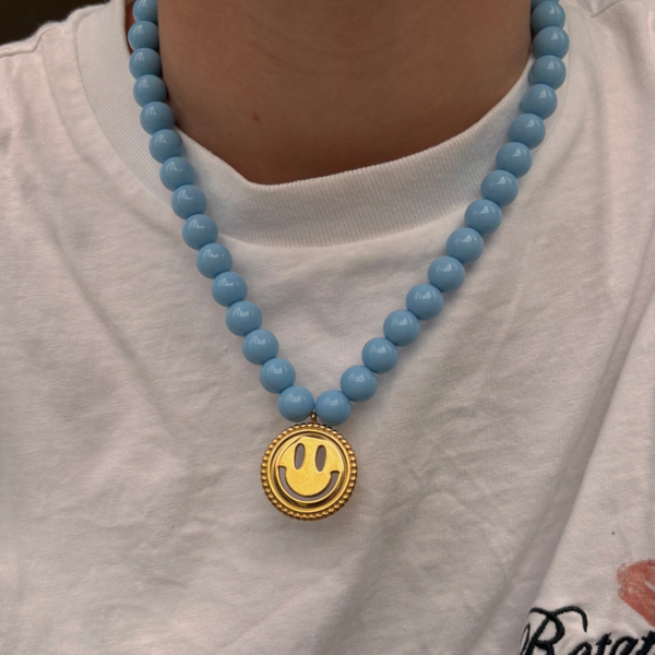 THE HAPPY NECKLACE BLUE