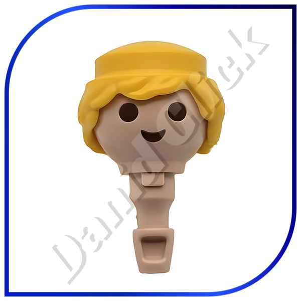 Cabeza con Pelo Rubio
