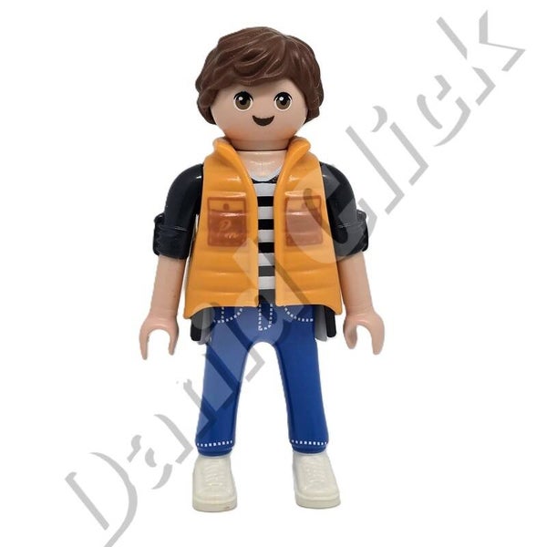 Playmobil Hombre Chaleco Naranja