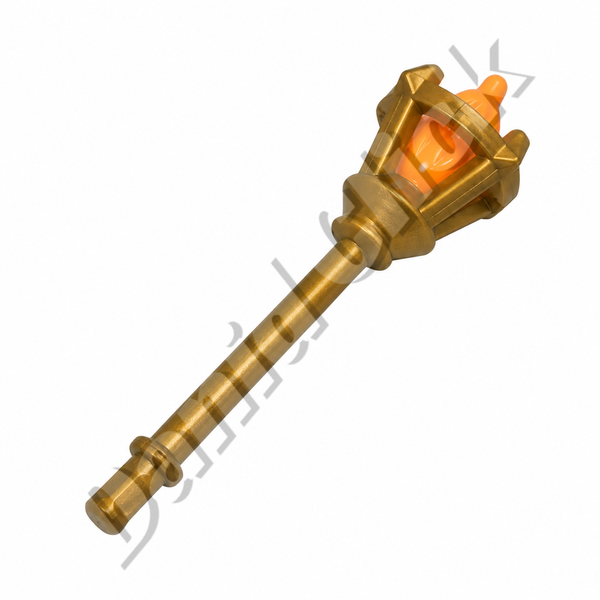 Antorcha Dorada con Llama