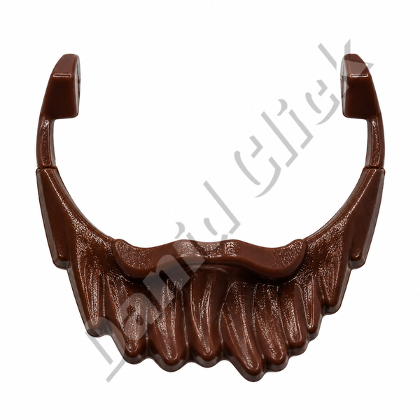 Barba Larga con Bigote Marrón