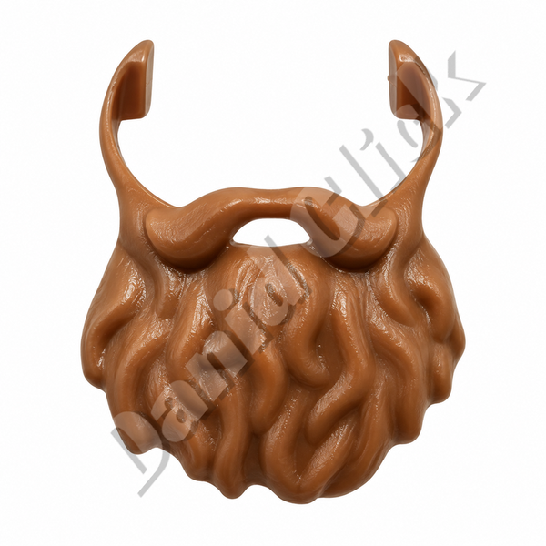 Barba Rizada Castaña Clara