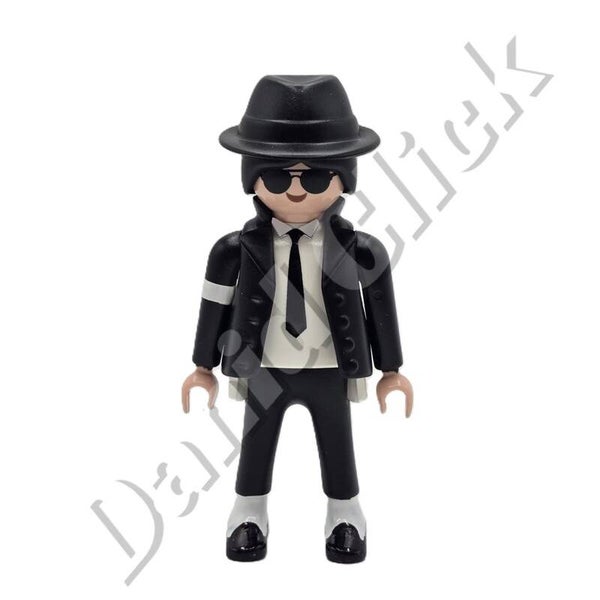 Playmobil Michael Jackson Custom Traje Negro