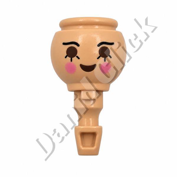 Cabeza de Chica con Mejillas Rosadas